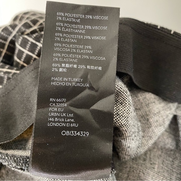 Anthropologie Maeve Black White Plaid Pants - Picture 7 of 7